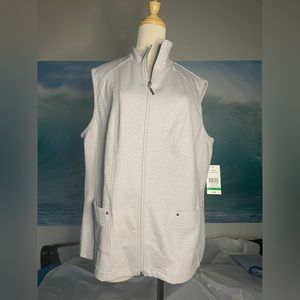 NEW WITH TAGS L ladies Alia Heather grey vest